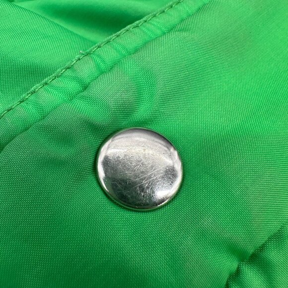 Vintage Green Puffer Coat Down Jacket 1970s Sunshine Tarp Unisex Taiwan X-Small - Picture 5 of 11